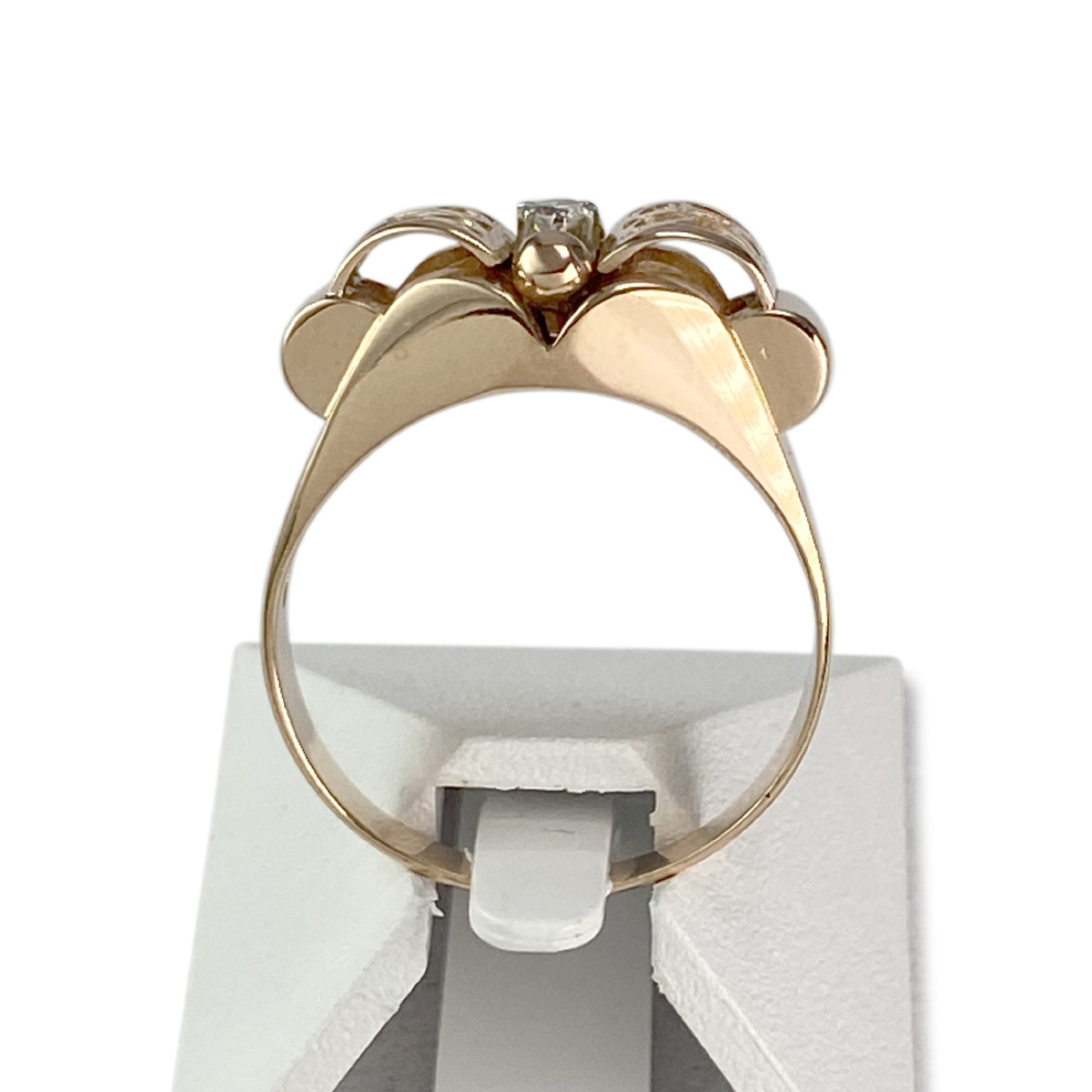 Bague d'occasion or 750 jaune tank diamant - vue 3