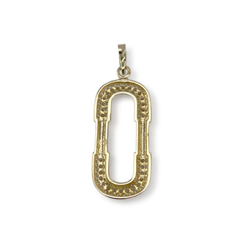 Pendentif d'occasion or 750 jaune zircon