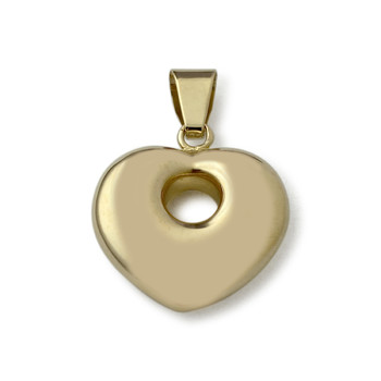 Pendentif coeur d'occasion or 750 jaune