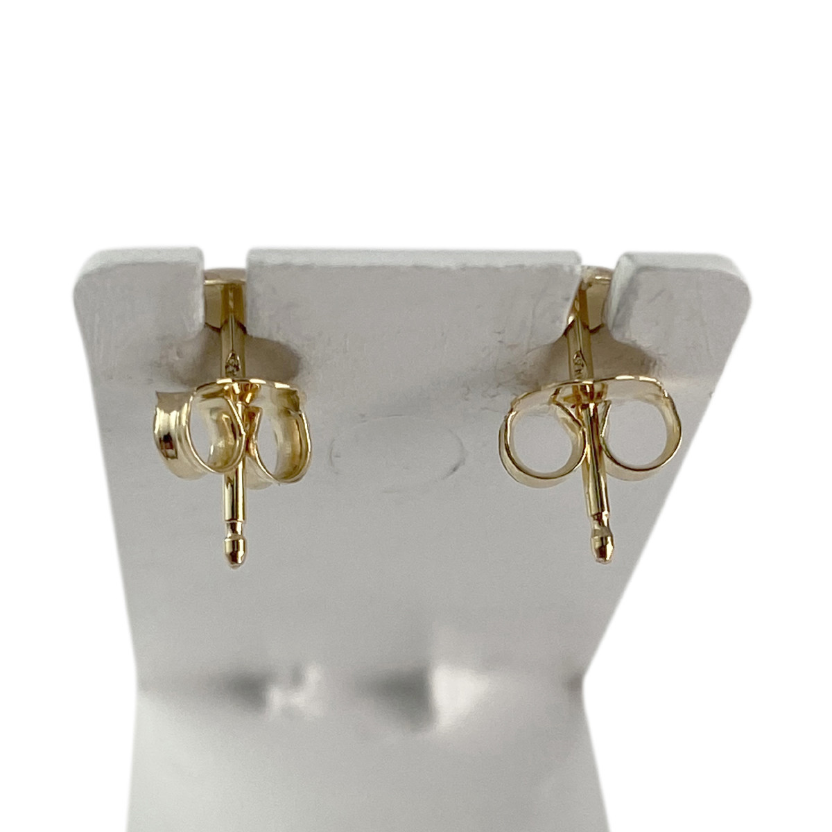 Boucles d'oreilles d'occasion or 750 jaune perle de culture de chine - vue 3
