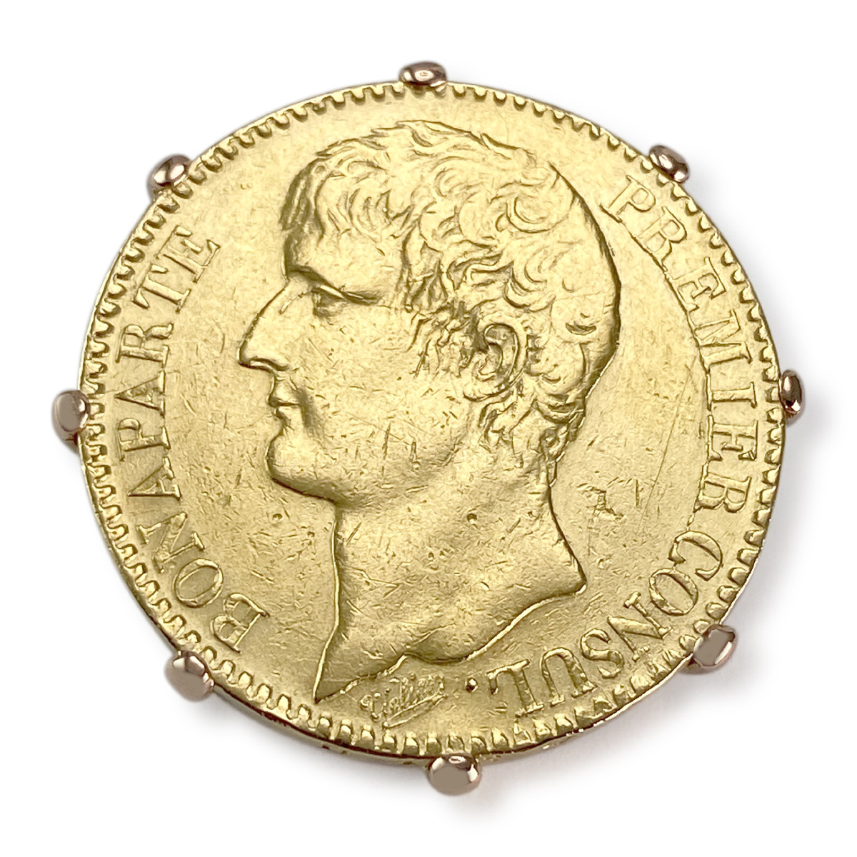Broche d'occasion or 750 jaune napoléon