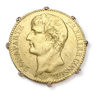 Broche d'occasion or 750 jaune napoléon