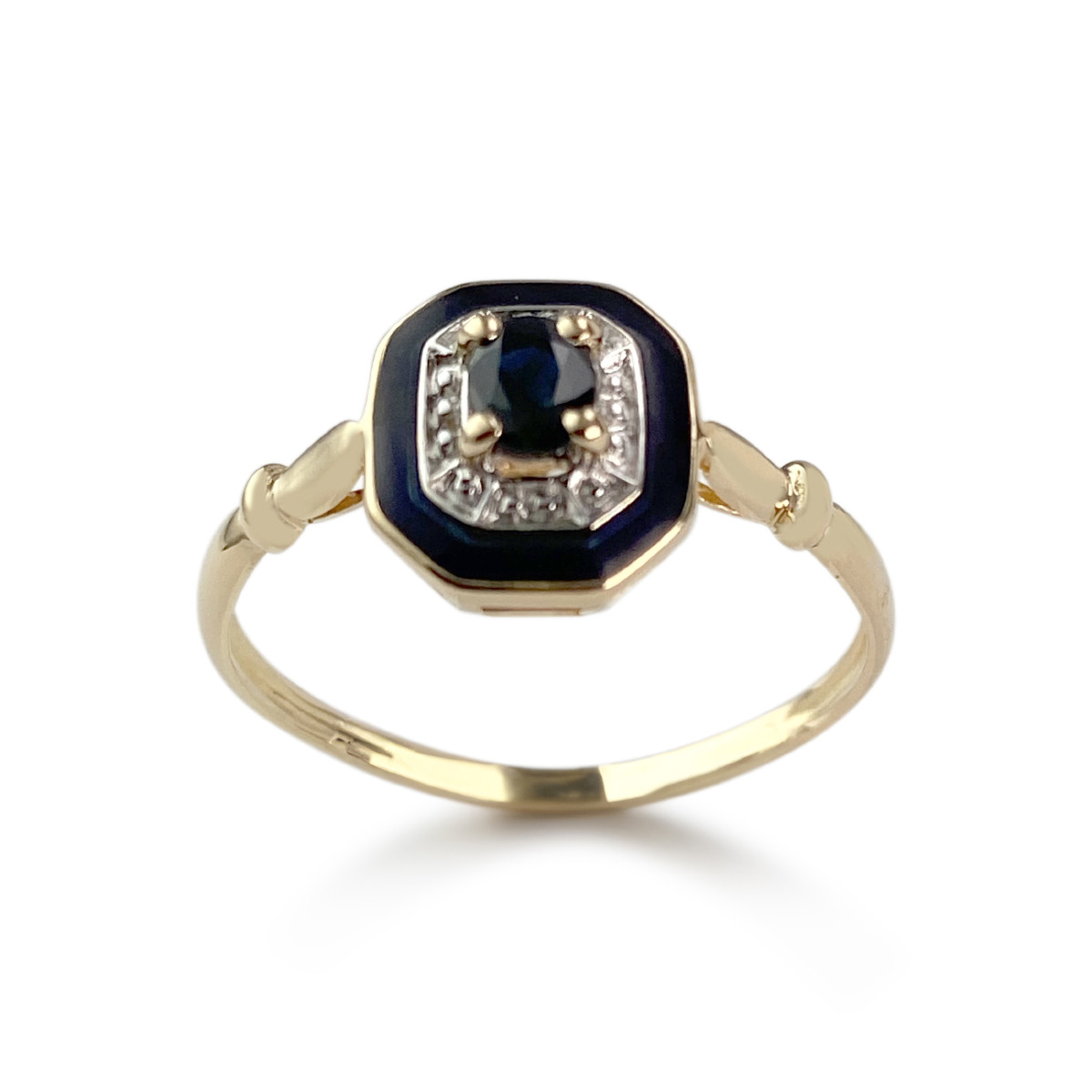 Bague d'occasion or 750 jaune saphir