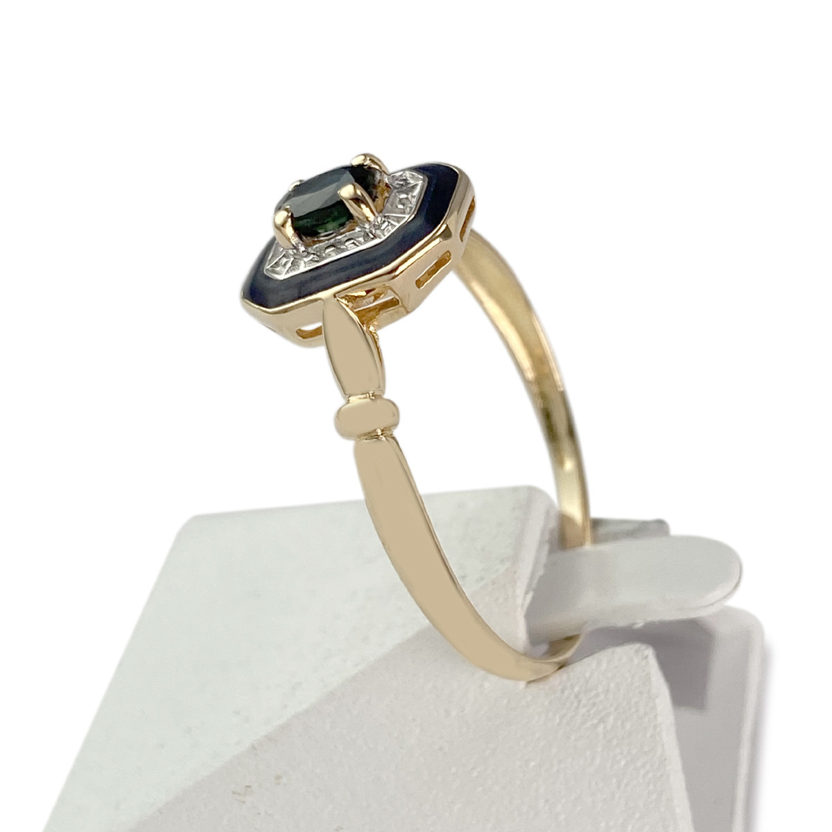 Bague d'occasion or 750 jaune saphir - vue 2