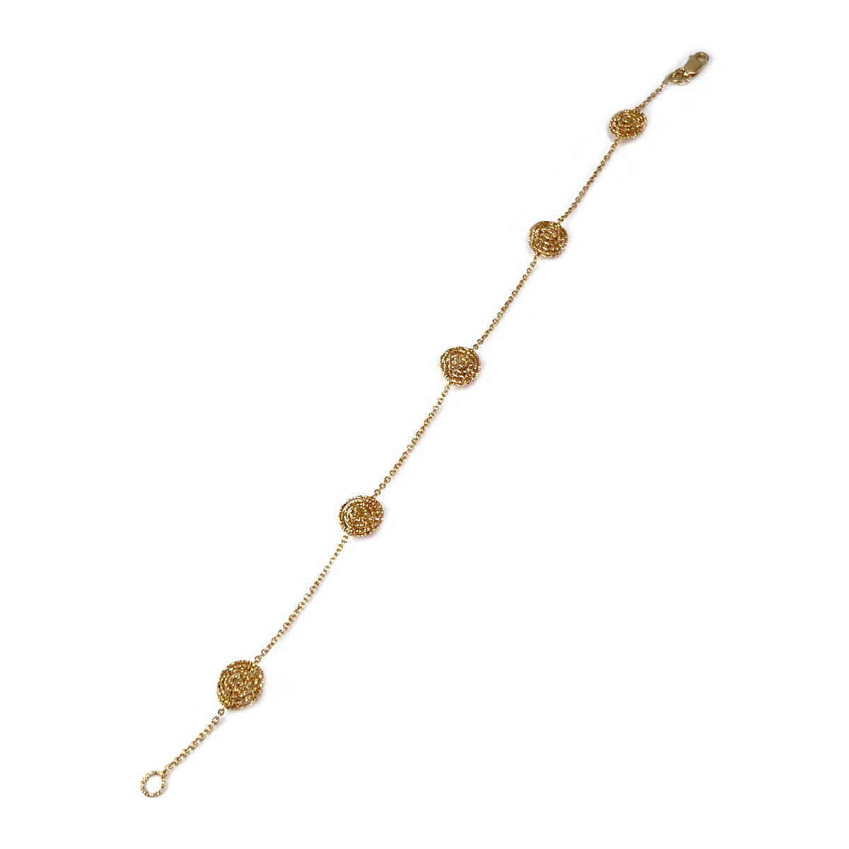 Tweedehands armband 750 geelgoud - bekijk 2