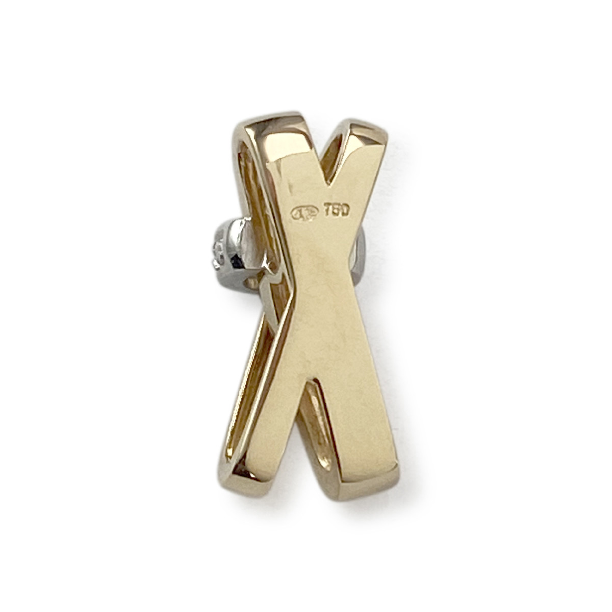 Pendentif d'occasion 2 ors 750 diamants - vue 2