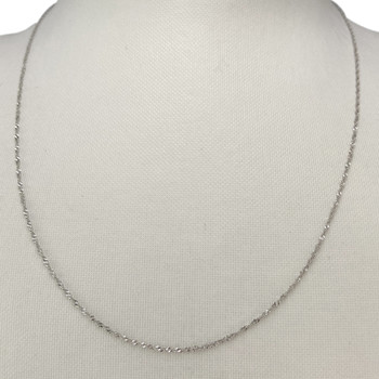 Second hand chain gold 750 white mesh singapore