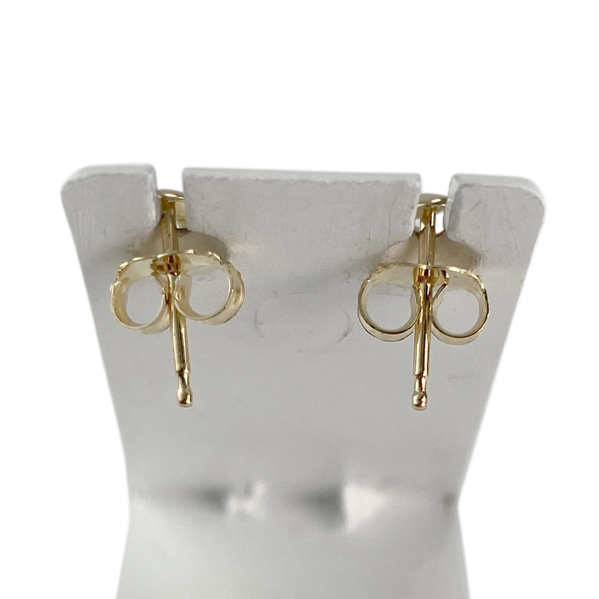 Boucles d'oreilles d'occasion or 750 jaunezirconias - vue 3