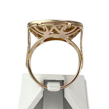 Bague d'occasion or 750 jaune porte pièce