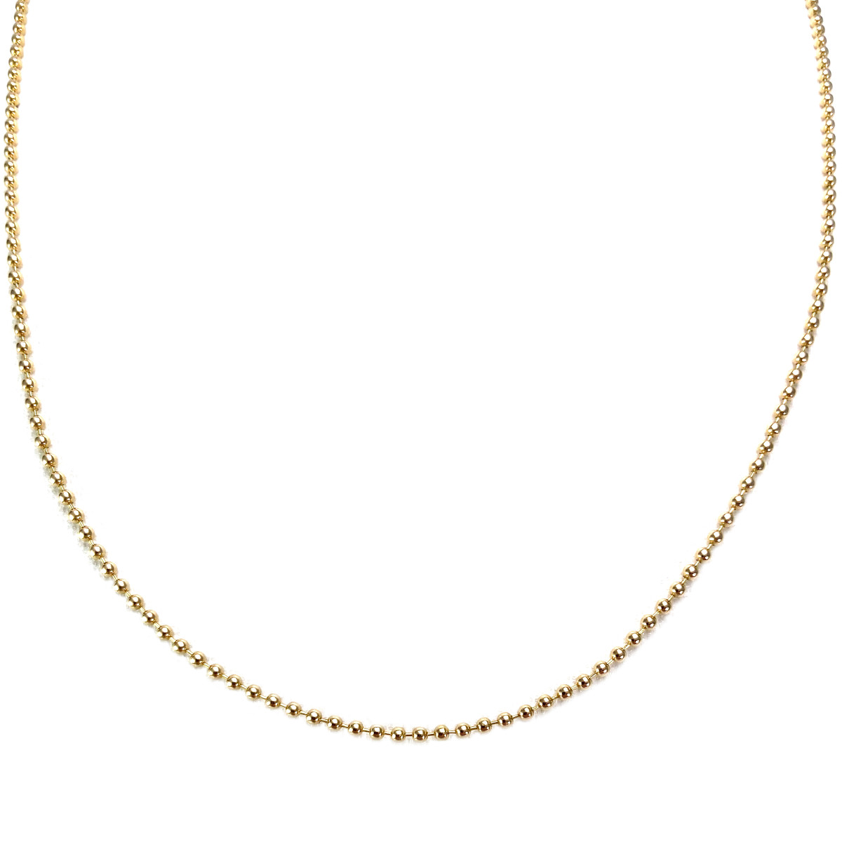 Collier d'occasion or 750 jaune maille boule