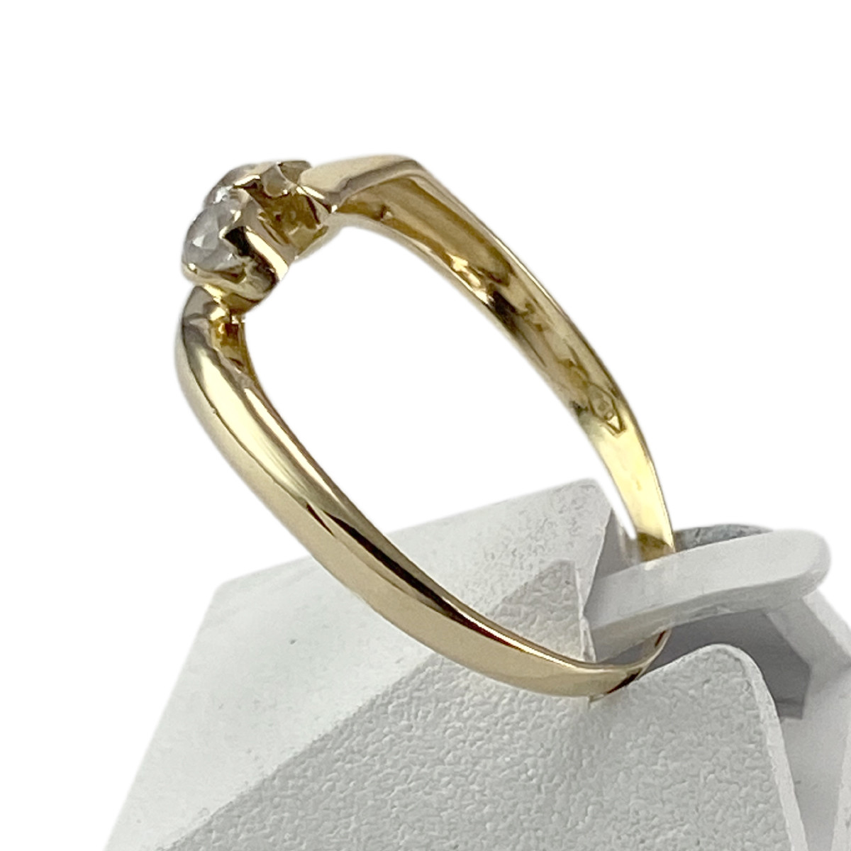 Bague d'occasion or 750 jaune zirconias - vue 2