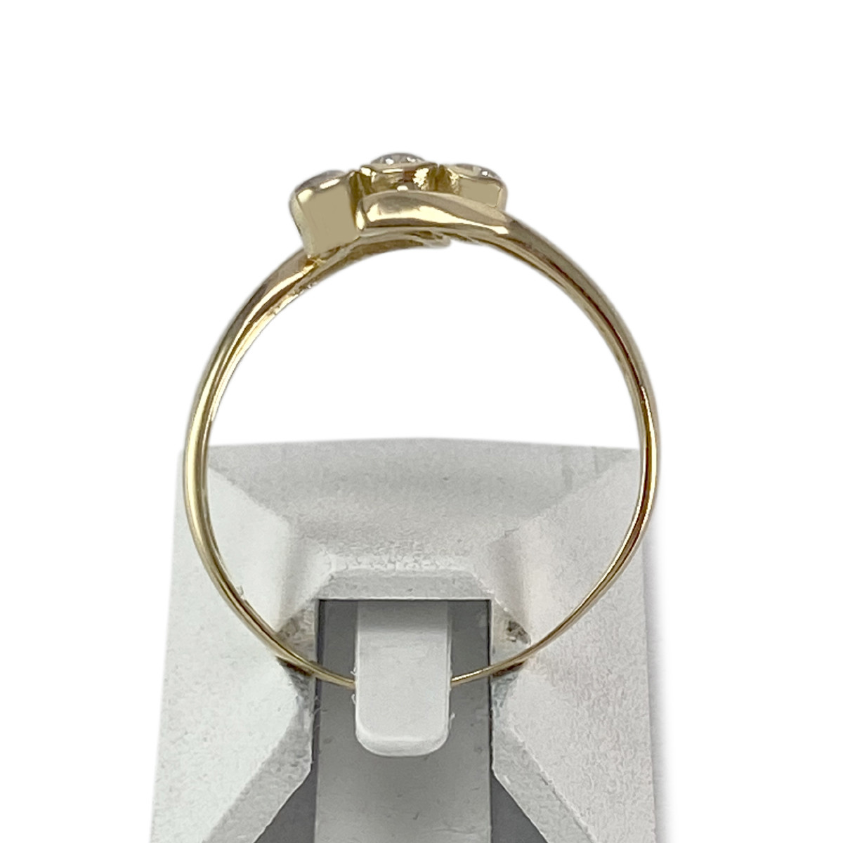 Bague d'occasion or 750 jaune zirconias - vue 3