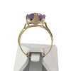 Bague d'occasion or 750 jaune amethyste - vue V3