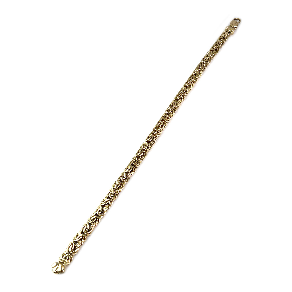 Tweedehands armband goud 750 geel royal mesh - bekijk 2