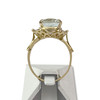 Tweedehands gouden 750 gele aquamarijn ring - vue V3