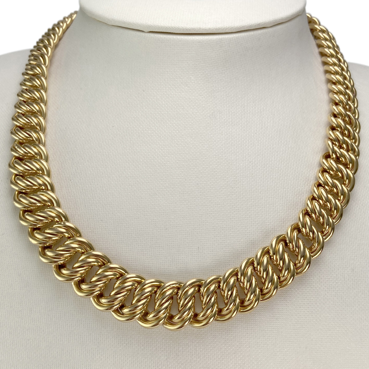 Collier d'occasion or 750 jaune maille américaine - vue 2
