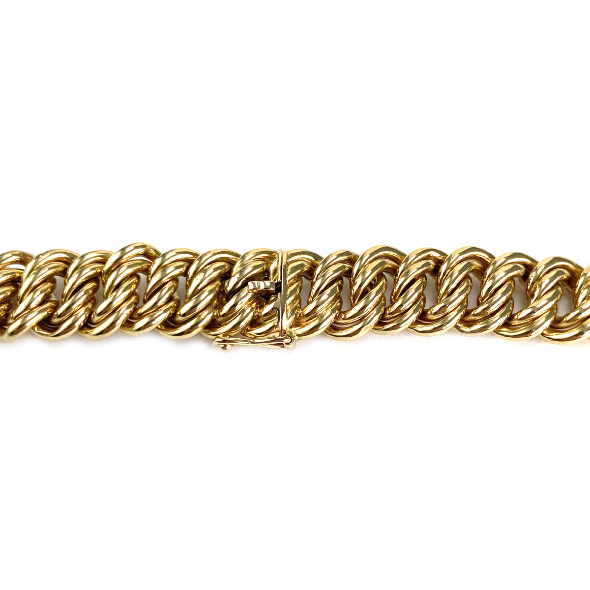 Collier d'occasion or 750 jaune maille américaine - vue 3