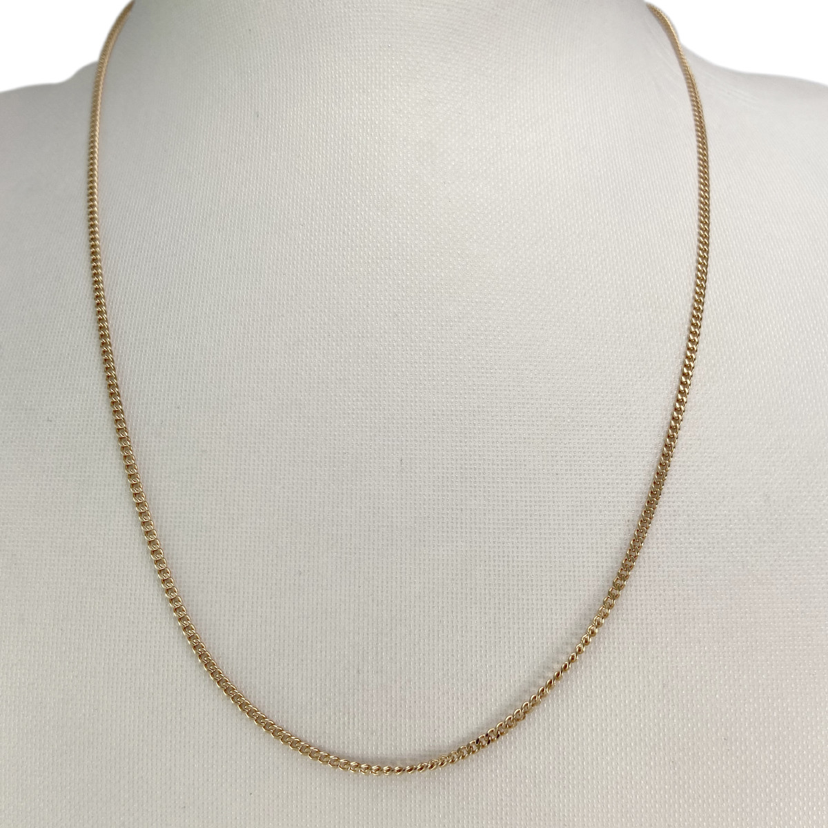 Chaîne d'occasion or 750 jaune maille gourmette - vue 2