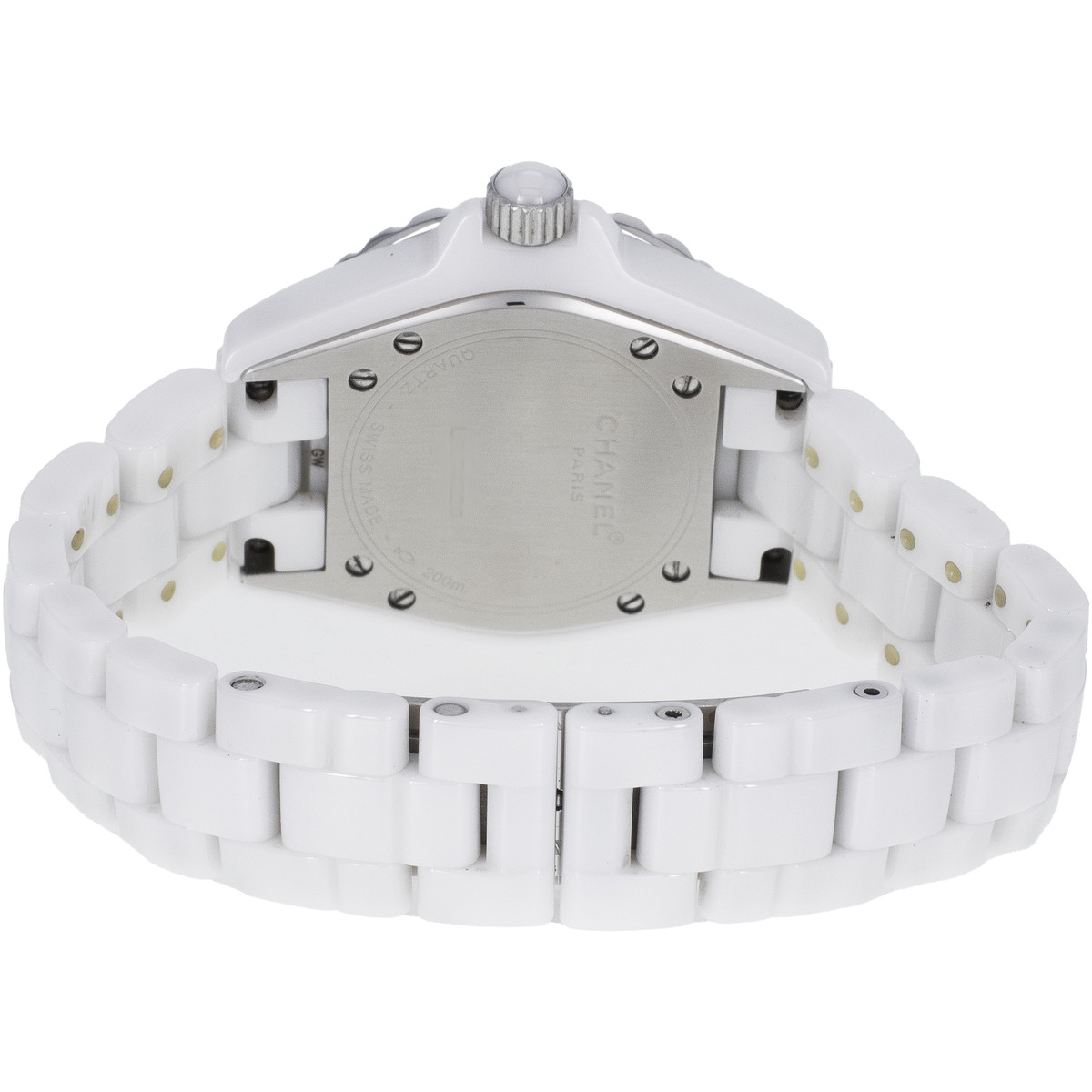 CHANEL J12 dameshorloge quartz keramische armband met secondewijzer - bekijk 3