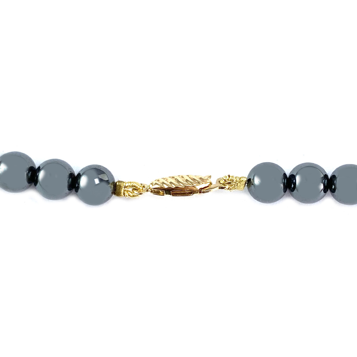 Collier d'occasion or 750 jaune hematite - vue 3
