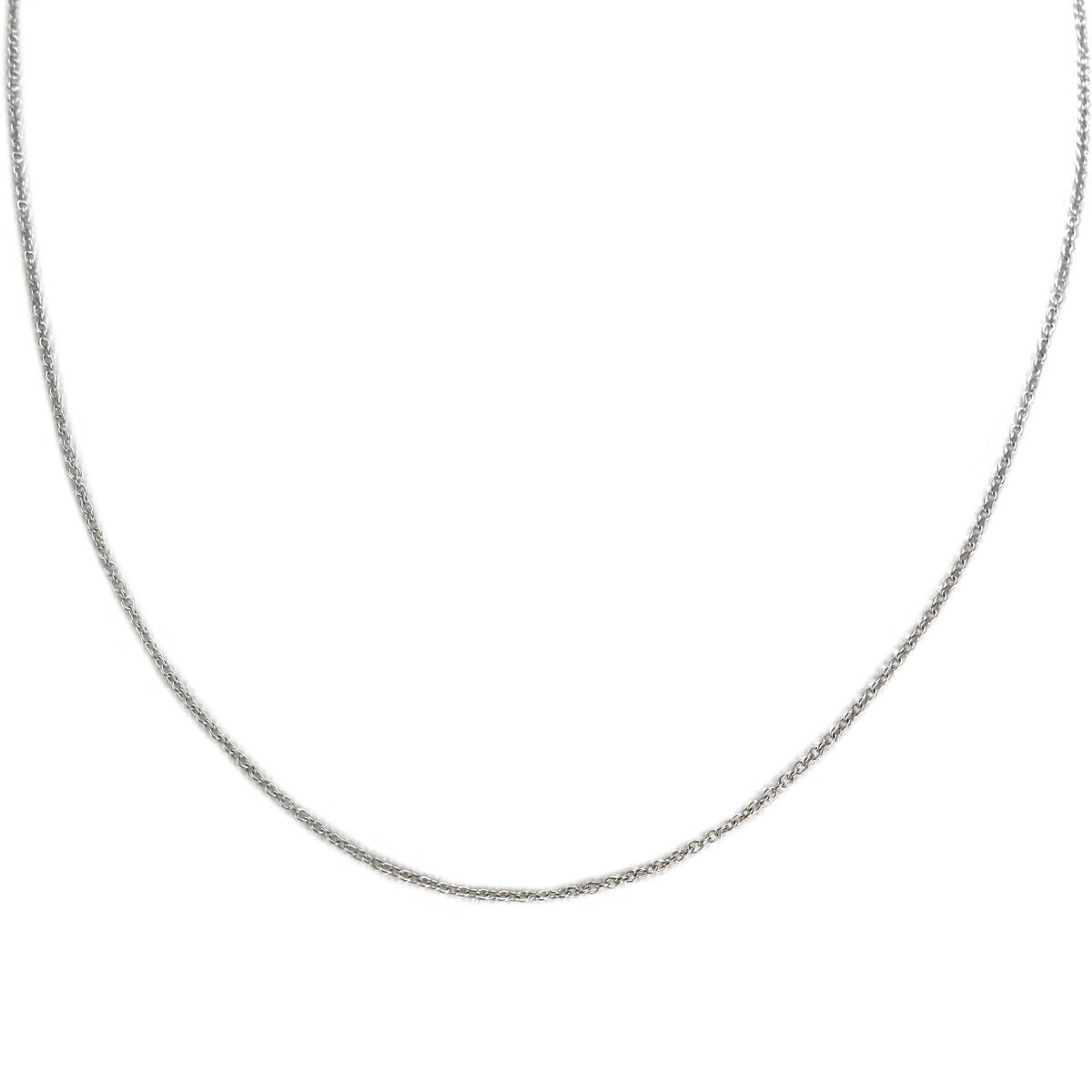 Chaîne d'occasion or 375 blanc maille forcat