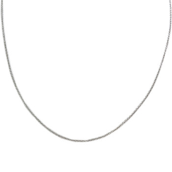 Chaîne d'occasion or 375 blanc maille forcat