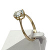 Second hand gold 750 yellow aquamarine ring - vue V2