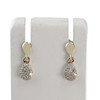 Boucles d'oreilles d'occasion or 750 jaune diamant - vue V1