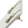 Boucles d'oreilles d'occasion or 750 jaune diamant - vue V2