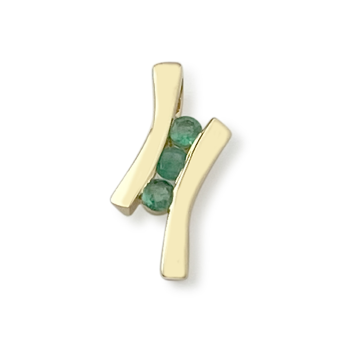 Pendentif d'occasion or 750 jaune emeraude
