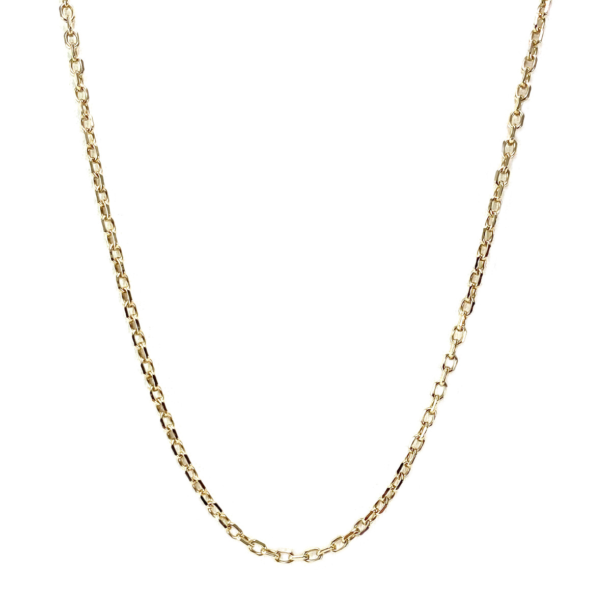 Second-hand chain 750 yellow gold forcat link