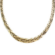 Collier d'occasion or 750 jaune maille palmier