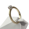 Solitaire tweedehands goud 750 gele diamant - bekijk V2