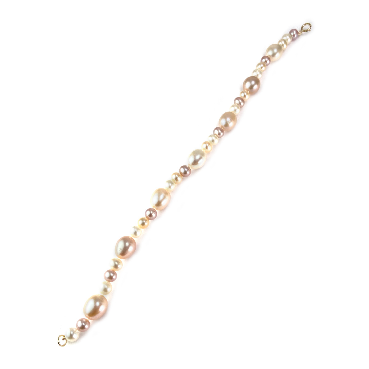 Bracelet d'occasion or 750 jaune perle de culture de chine - vue 2