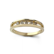 Bague d'occasion or 750 jaune diamant