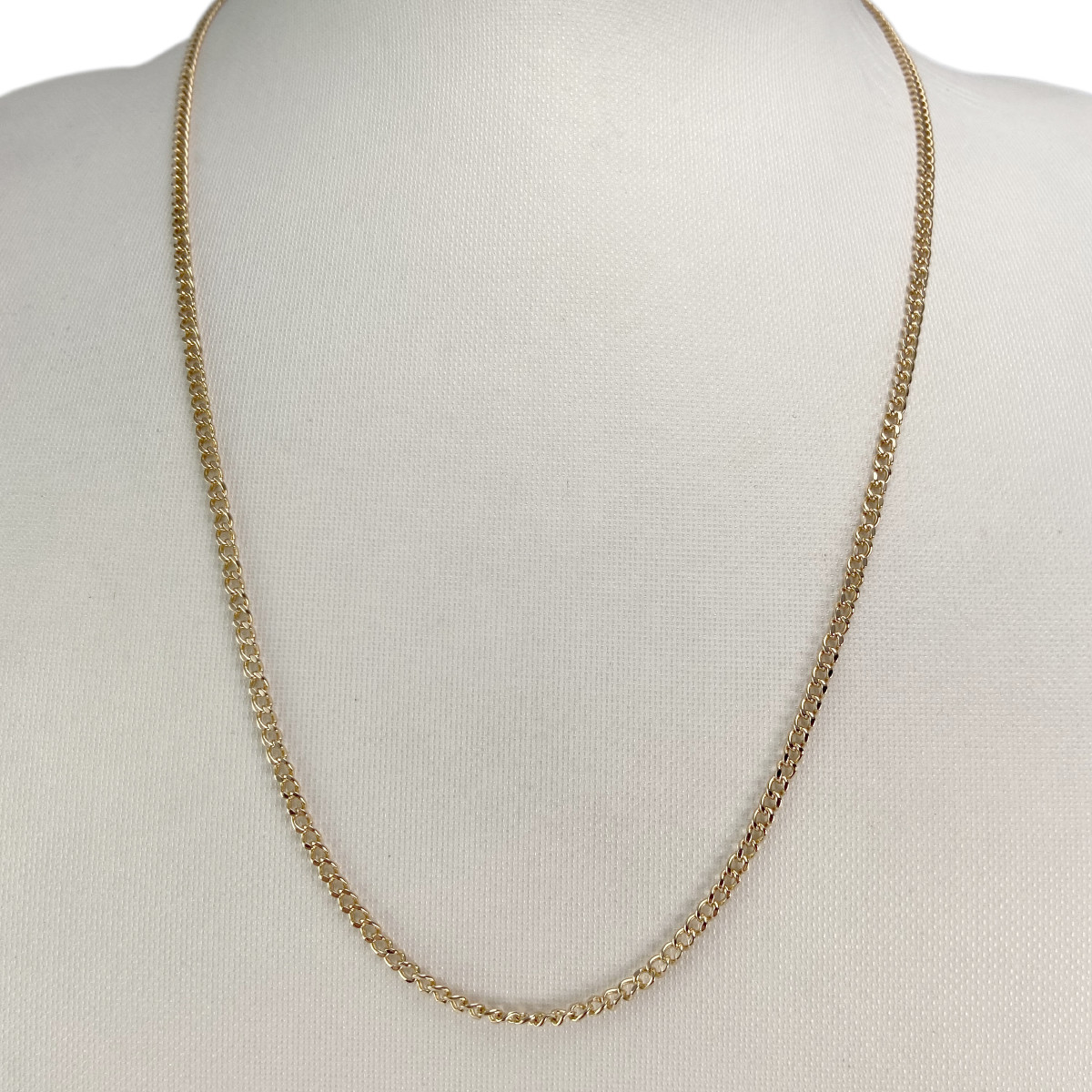 Chaîne d'occasion or 750 jaune maille gourmette - vue 2