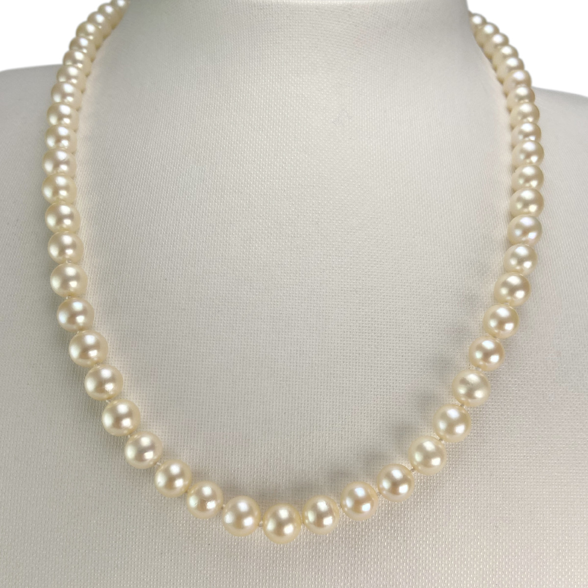 Collier d'occasion or 750 jaune perle de culture du japon - vue 2