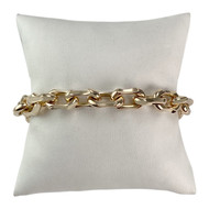 Bracelet d'occasion or 750 jaune maille fantaisie