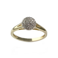 Bague d'occasion or 750 jaune diamant
