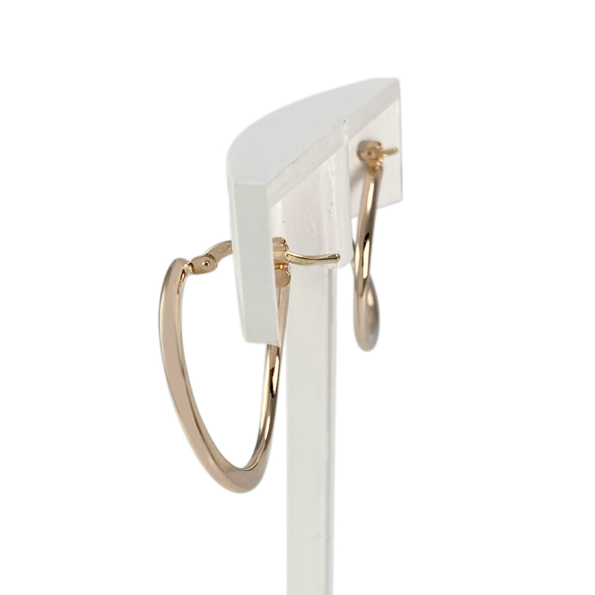 Créoles d'occasion or 750 rose - vue 2