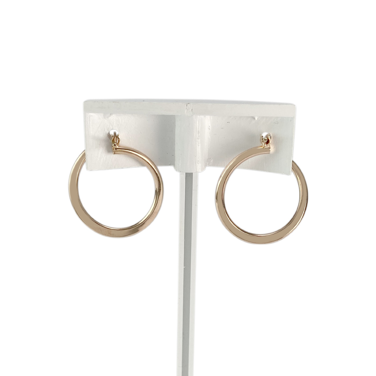 Créoles d'occasion or 750 rose - vue 3