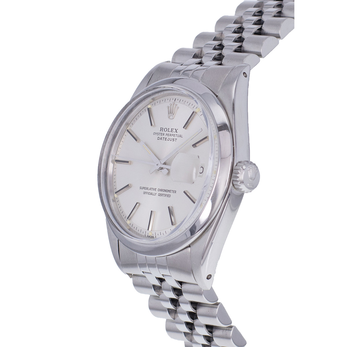 Montre d'occasion ROLEX DateJust homme mouvement automatique certifié (cosc) bracelet acier - vue D2