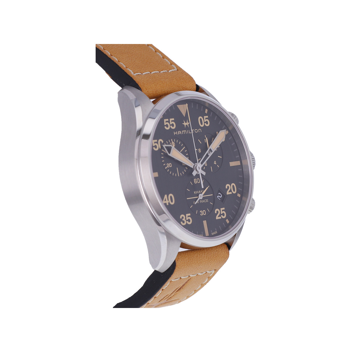 Second hand watch HAMILTON Khaki Aviation man quartz original leather strap - view 2