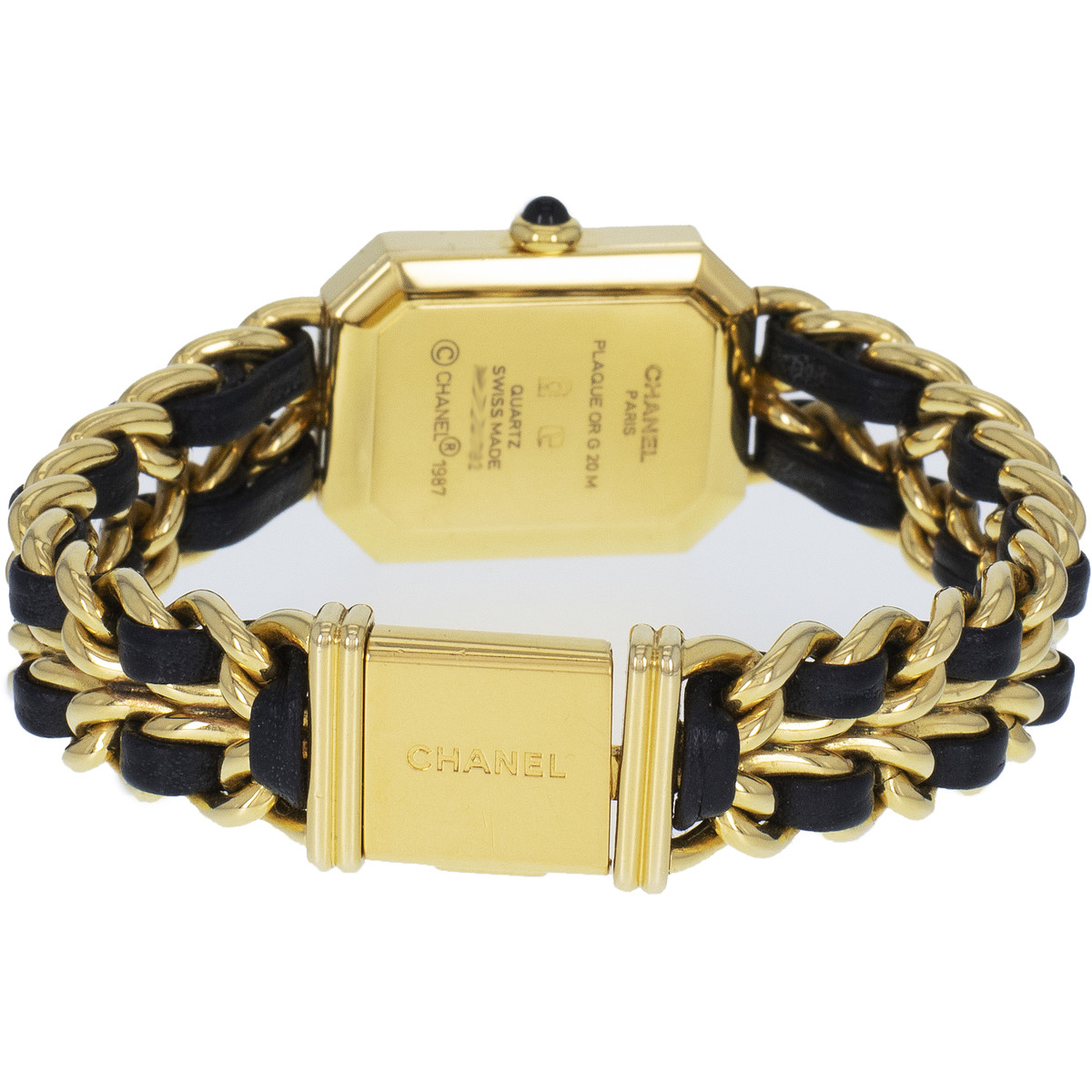 Montre d'occasion CHANEL Première femme quartz bracelet plaqué or - vue 3