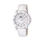 Montre Lotus femme acier bracelet cuir