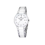 Montre Festina femme acier c&eacute;ramique blanche