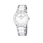 Montre Festina femme acier c&eacute;ramique blanche