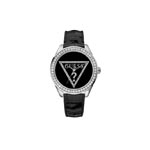 Montre Guess femme acier bracelet cuir