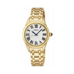 Montre Seiko femme do&eacute;e bracelet dor&eacute;