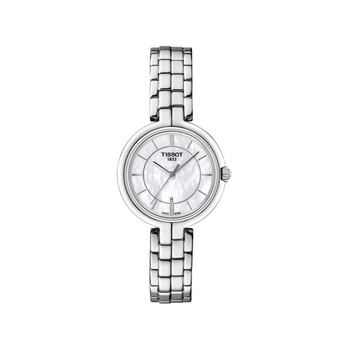 Montre TISSOT FLAMINGO femme cadran nacré blanc bracelet acier
